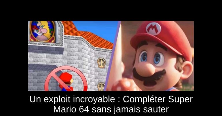 Un exploit incroyable : Compléter Super Mario 64 sans jamais sauter