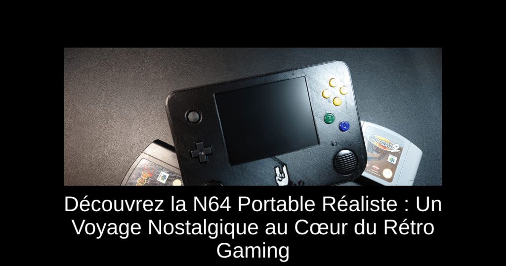 Découvrez la N64 Portable Réaliste : Un Voyage Nostalgique au Cœur du Rétro Gaming