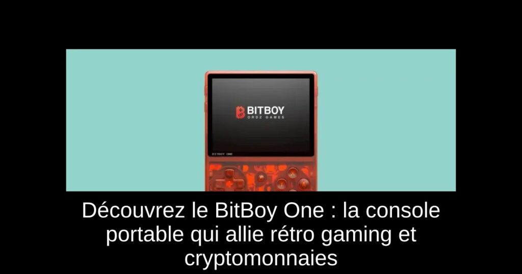 Découvrez le BitBoy One : la console portable qui allie rétro gaming et cryptomonnaies