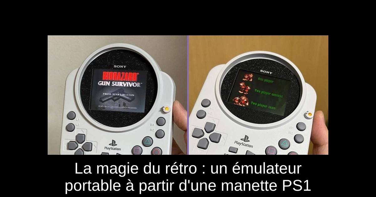 La magie du rétro : un émulateur portable à partir d'une manette PS1