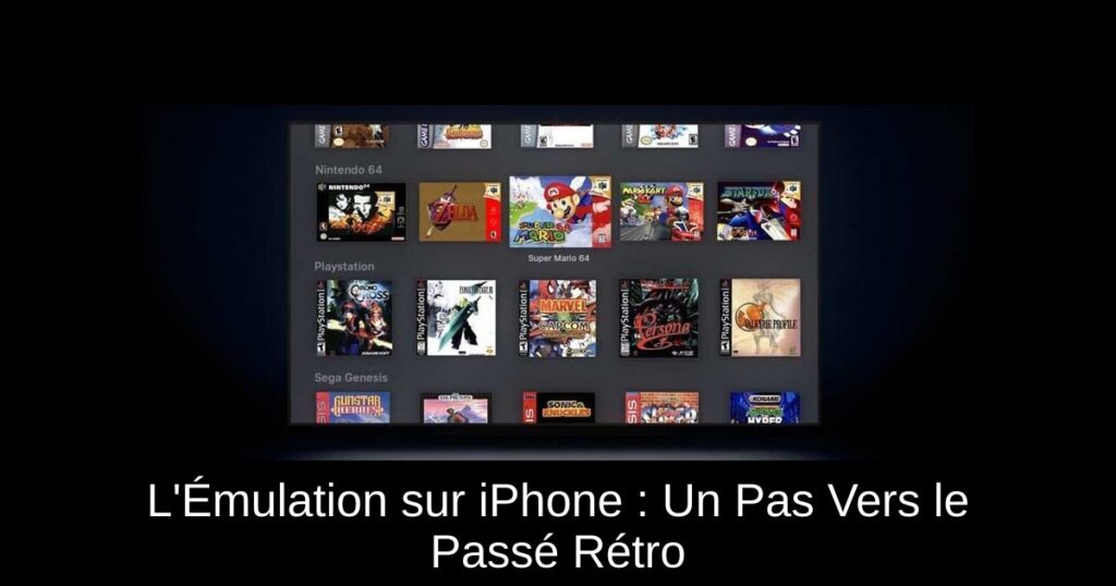 L&rsquo;Émulation sur iPhone : Un Pas Vers le Passé Rétro