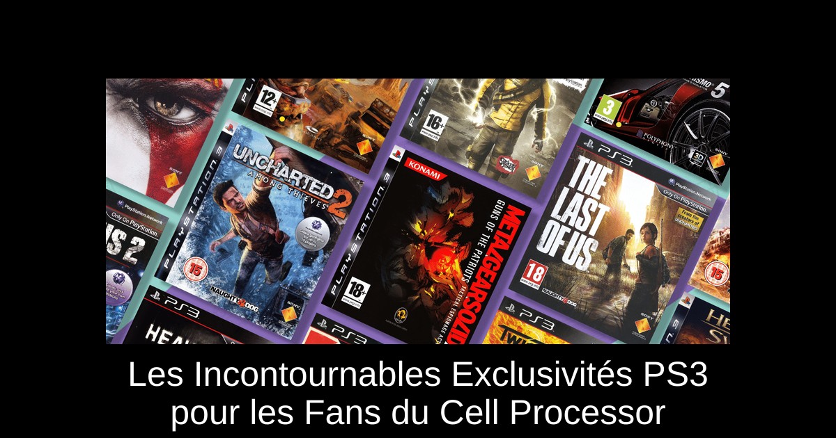 Les Incontournables Exclusivités PS3 pour les Fans du Cell Processor