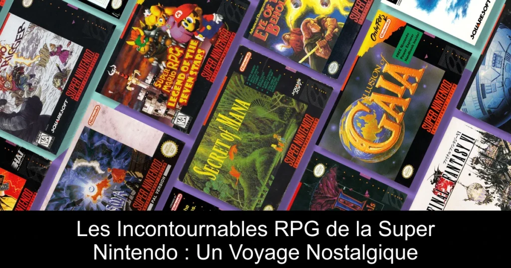 Les Incontournables RPG de la Super Nintendo : Un Voyage Nostalgique