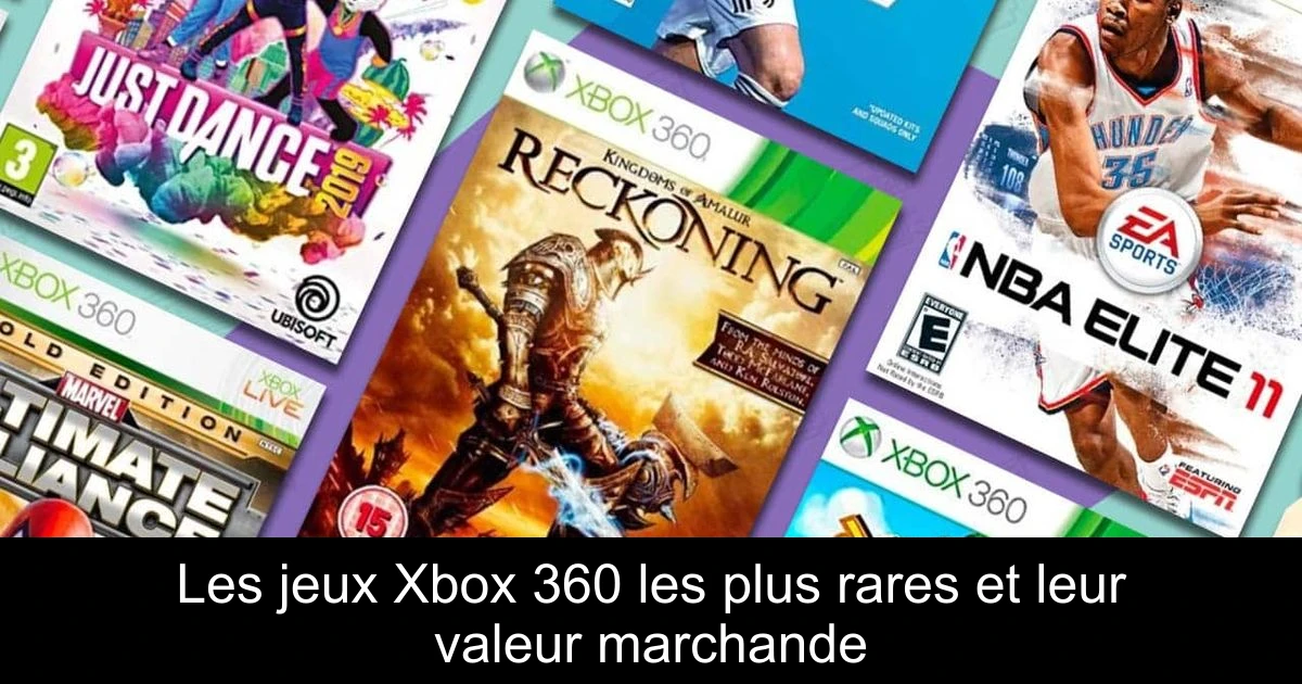 Les jeux Xbox 360 les plus rares et leur valeur marchande