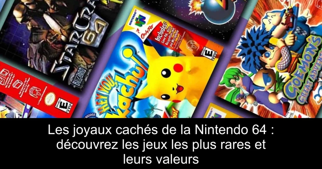 Les joyaux cachés de la Nintendo 64 : découvrez les jeux les plus rares et leurs valeurs