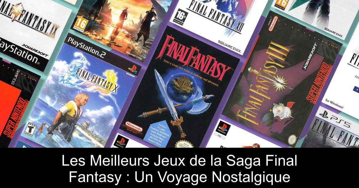 Les Meilleurs Jeux de la Saga Final Fantasy : Un Voyage Nostalgique