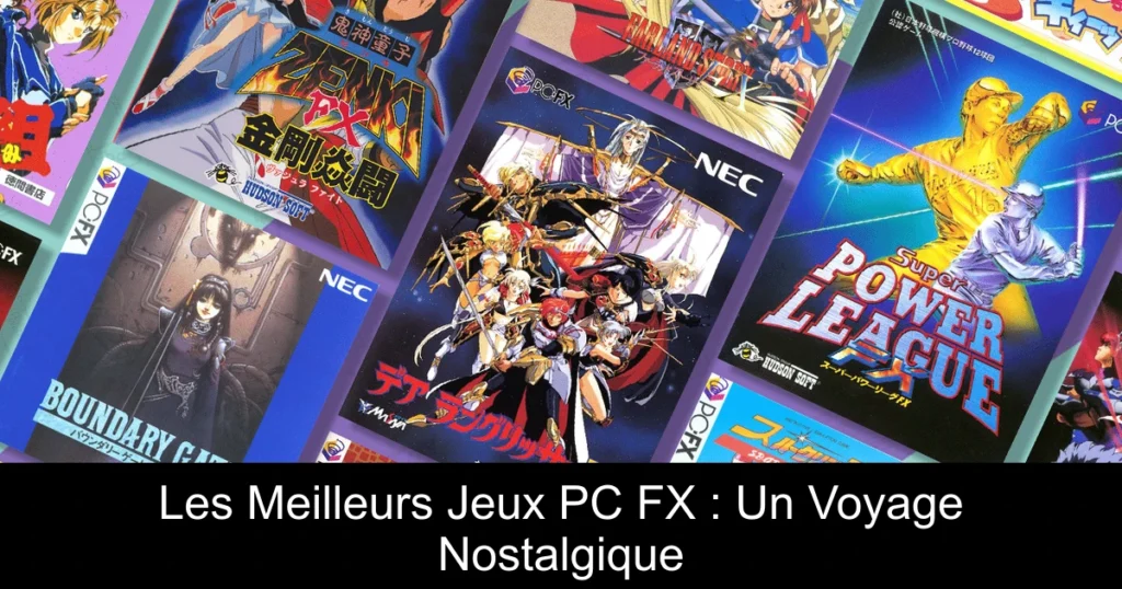 Les Meilleurs Jeux PC FX : Un Voyage Nostalgique