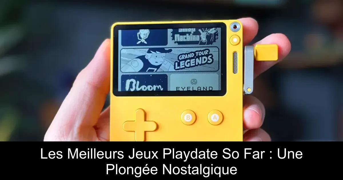 Les Meilleurs Jeux Playdate So Far : Une Plongée Nostalgique