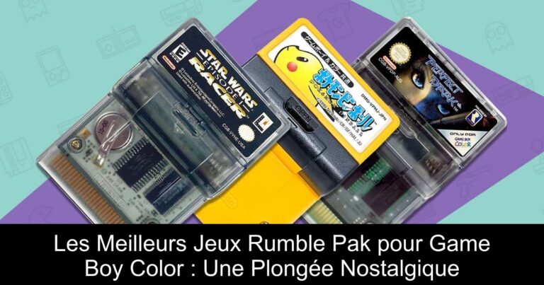 Les Meilleurs Jeux Rumble Pak pour Game Boy Color : Une Plongée Nostalgique