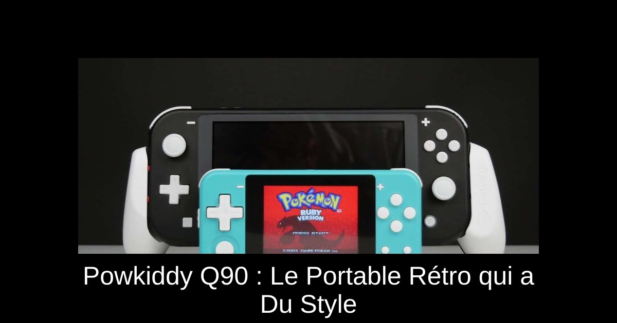 Powkiddy Q90 : Le Portable Rétro qui a Du Style