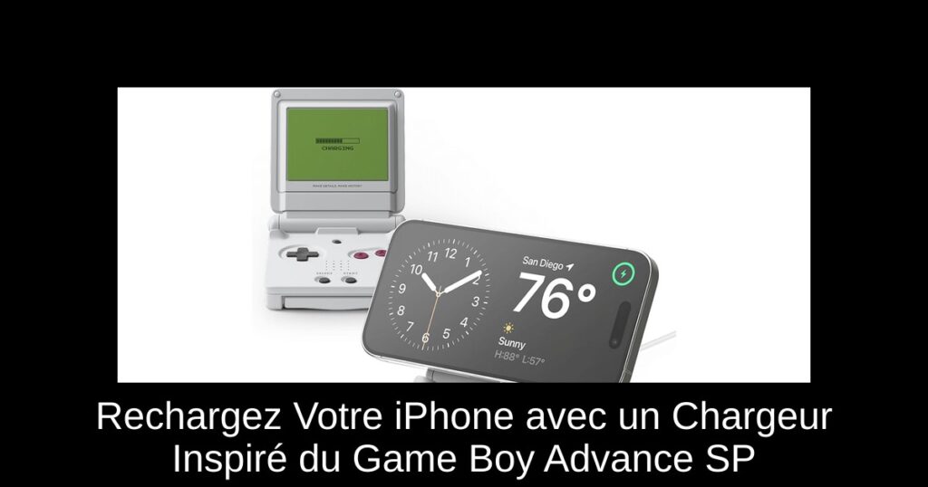 Rechargez Votre iPhone avec un Chargeur Inspiré du Game Boy Advance SP