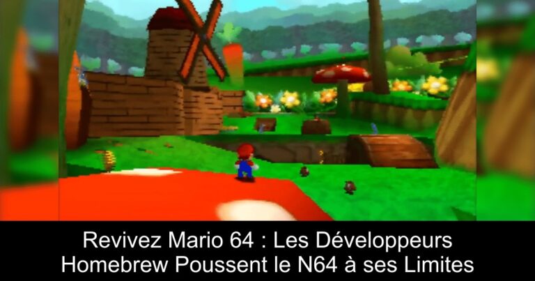 Revivez Mario 64 : Les Développeurs Homebrew Poussent le N64 à ses Limites