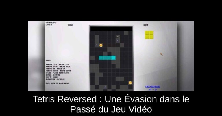 Tetris Reversed : Une Évasion dans le Passé du Jeu Vidéo