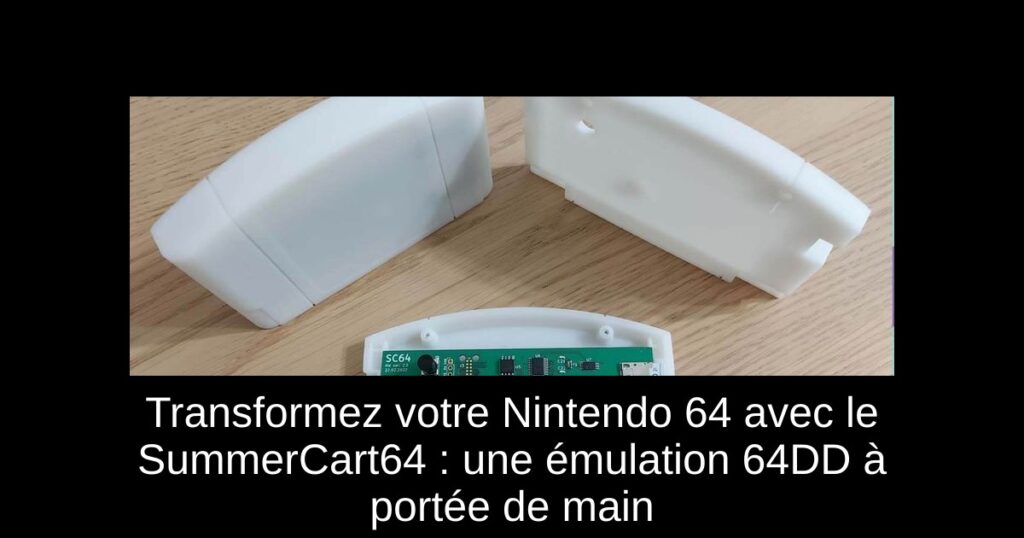 Transformez votre Nintendo 64 avec le SummerCart64 : une émulation 64DD à portée de main