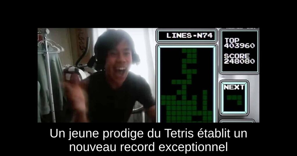 Un jeune prodige du Tetris établit un nouveau record exceptionnel