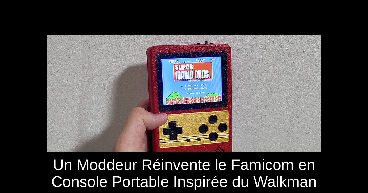 Un Moddeur Réinvente le Famicom en Console Portable Inspirée du Walkman