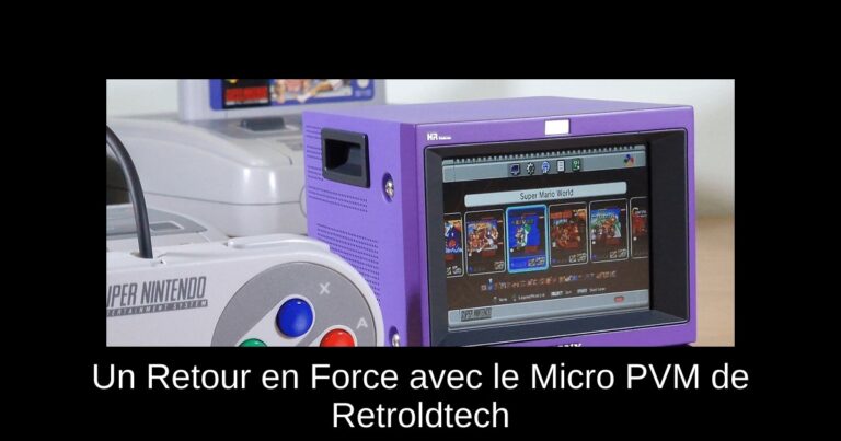 Un Retour en Force avec le Micro PVM de Retroldtech