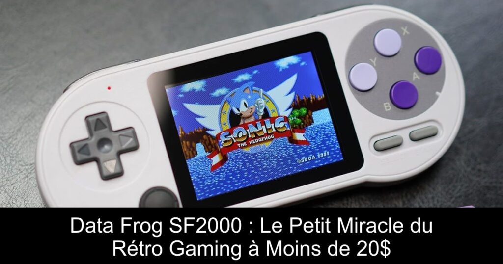 Data Frog SF2000 : Le Petit Miracle du Rétro Gaming à Moins de 20$