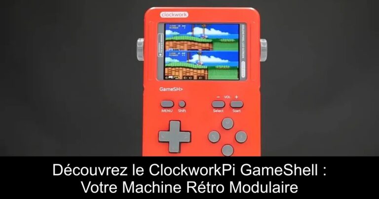 Découvrez le ClockworkPi GameShell : Votre Machine Rétro Modulaire