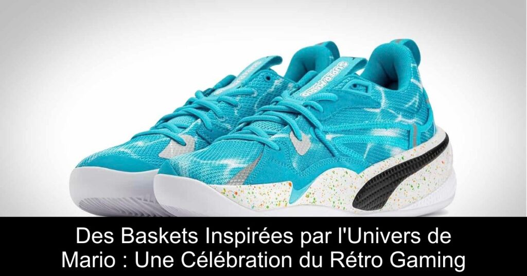 Des Baskets Inspirées par l&rsquo;Univers de Mario : Une Célébration du Rétro Gaming
