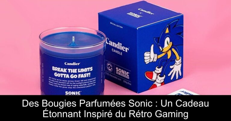 Des Bougies Parfumées Sonic : Un Cadeau Étonnant Inspiré du Rétro Gaming
