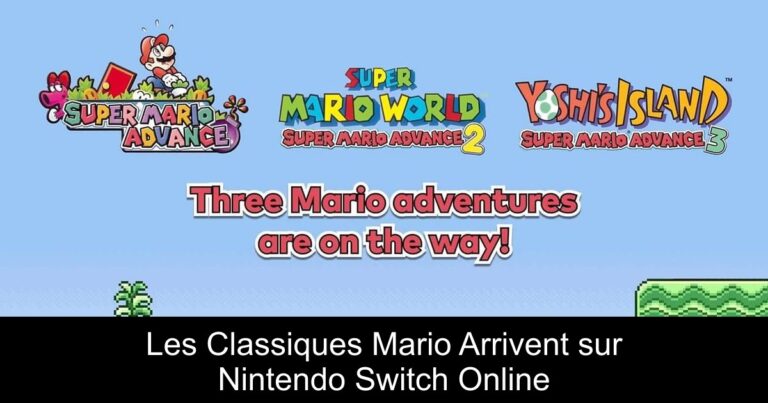 Les Classiques Mario Arrivent sur Nintendo Switch Online