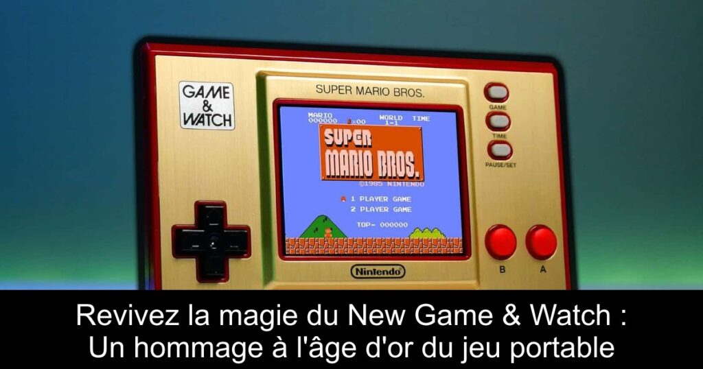 Revivez la magie du New Game & Watch : Un hommage à l&rsquo;âge d&rsquo;or du jeu portable