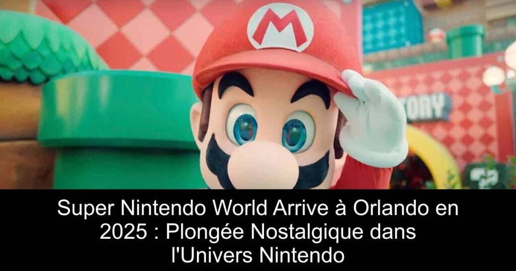 Super Nintendo World Arrive à Orlando en 2025 : Plongée Nostalgique dans l’Univers Nintendo