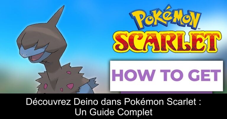Découvrez Deino dans Pokémon Scarlet : Un Guide Complet