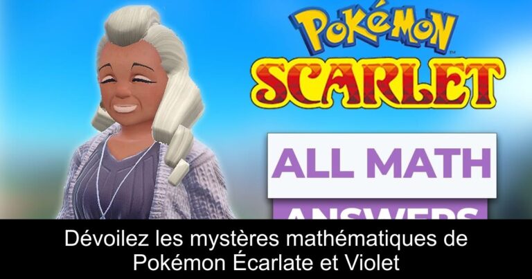 Dévoilez les mystères mathématiques de Pokémon Écarlate et Violet
