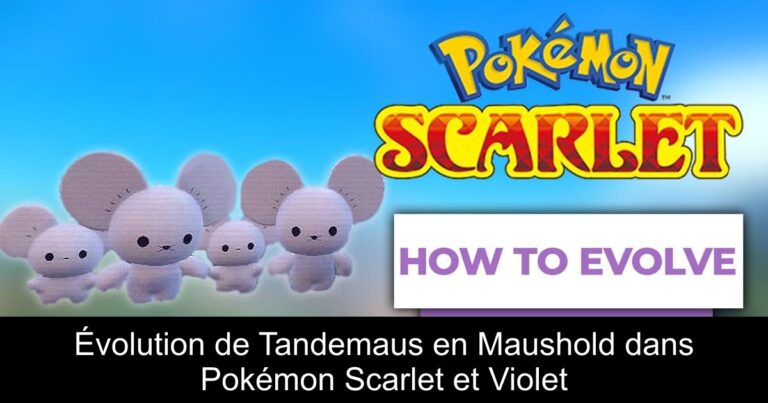 Évolution de Tandemaus en Maushold dans Pokémon Scarlet et Violet