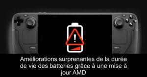 Améliorations surprenantes de la durée de vie des batteries grâce à une mise à jour AMD