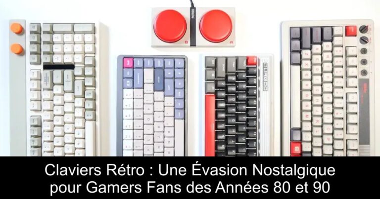 Claviers Rétro : Une Évasion Nostalgique pour Gamers Fans des Années 80 et 90