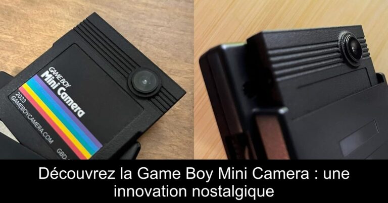 Découvrez la Game Boy Mini Camera : une innovation nostalgique