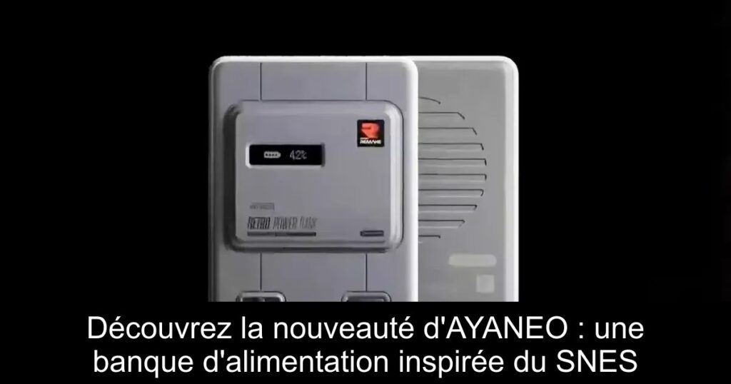 Découvrez la nouveauté d&rsquo;AYANEO : une banque d&rsquo;alimentation inspirée du SNES