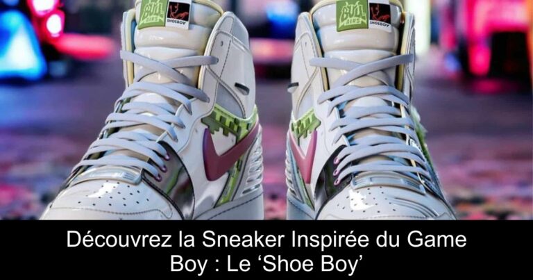 Découvrez la Sneaker Inspirée du Game Boy : Le ‘Shoe Boy’