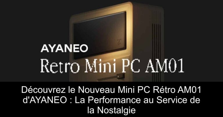 Découvrez le Nouveau Mini PC Rétro AM01 d'AYANEO : La Performance au Service de la Nostalgie