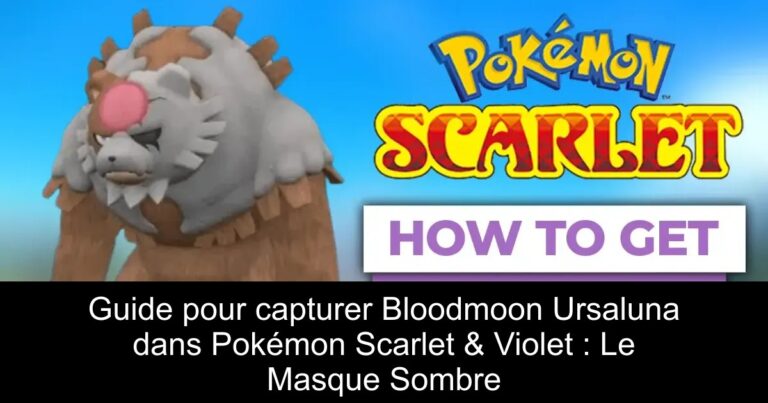 Guide pour capturer Bloodmoon Ursaluna dans Pokémon Scarlet & Violet : Le Masque Sombre