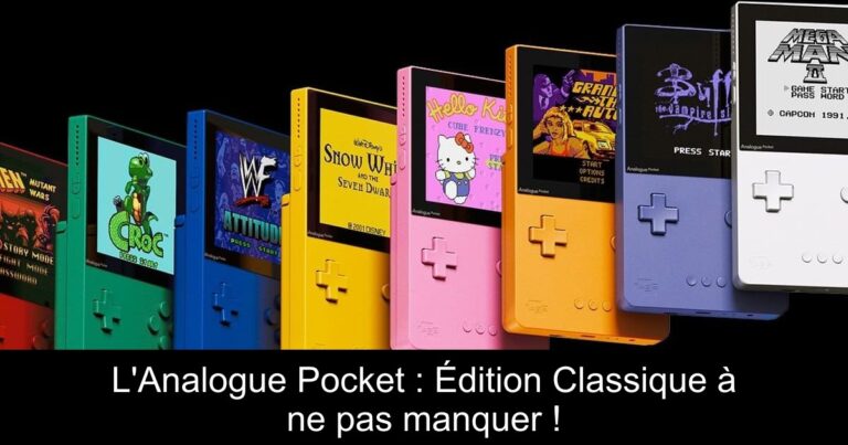 L'Analogue Pocket : Édition Classique à ne pas manquer !