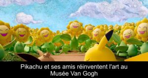 Pikachu et ses amis réinventent l'art au Musée Van Gogh