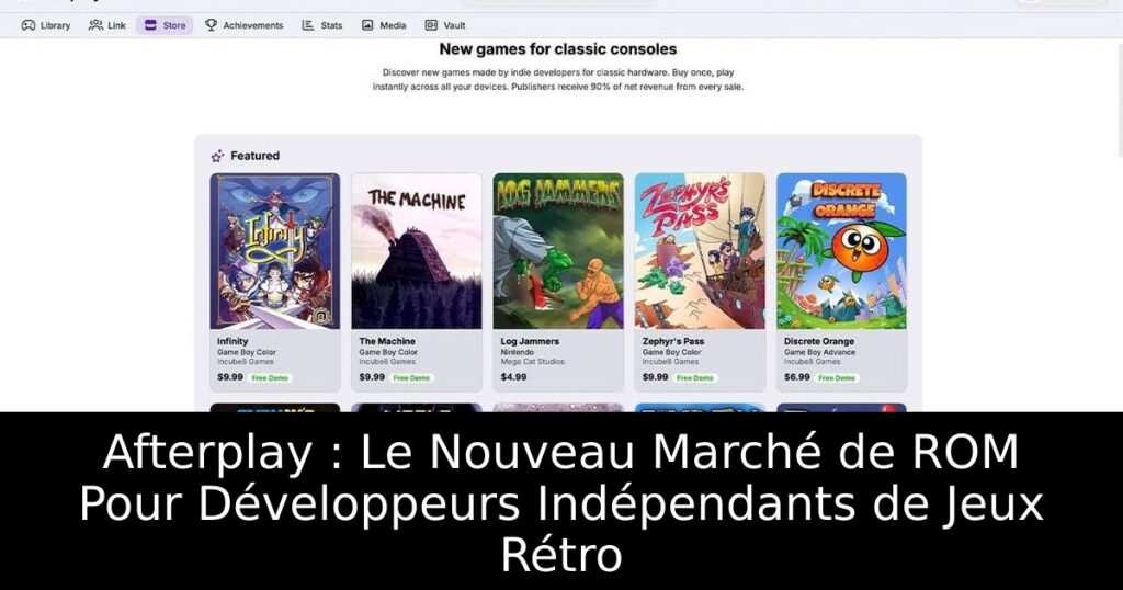 Afterplay : Le Nouveau Marché de ROM Pour Développeurs Indépendants de Jeux Rétro