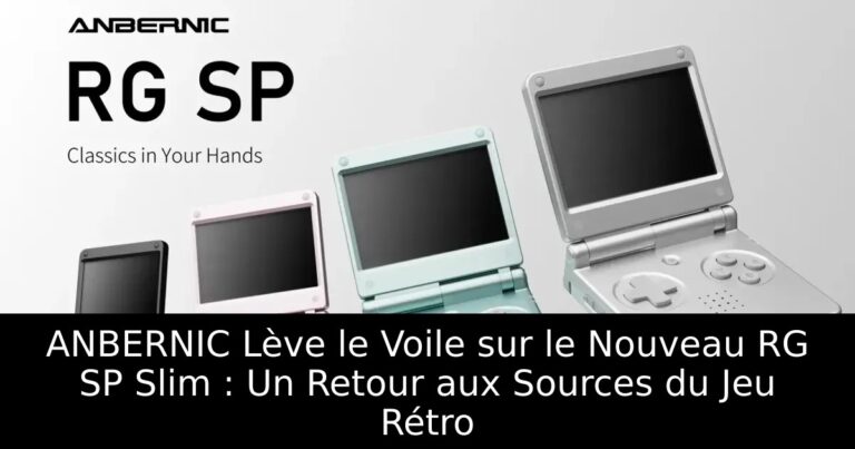 ANBERNIC Lève le Voile sur le Nouveau RG SP Slim : Un Retour aux Sources du Jeu Rétro