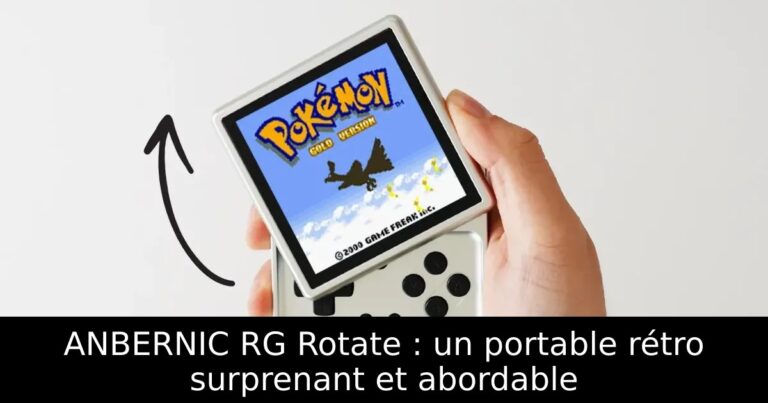 ANBERNIC RG Rotate : un portable rétro surprenant et abordable
