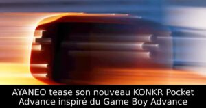 AYANEO tease son nouveau KONKR Pocket Advance inspiré du Game Boy Advance