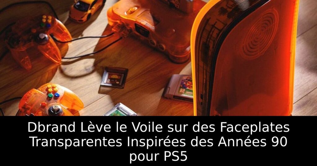 Dbrand Lève le Voile sur des Faceplates Transparentes Inspirées des Années 90 pour PS5