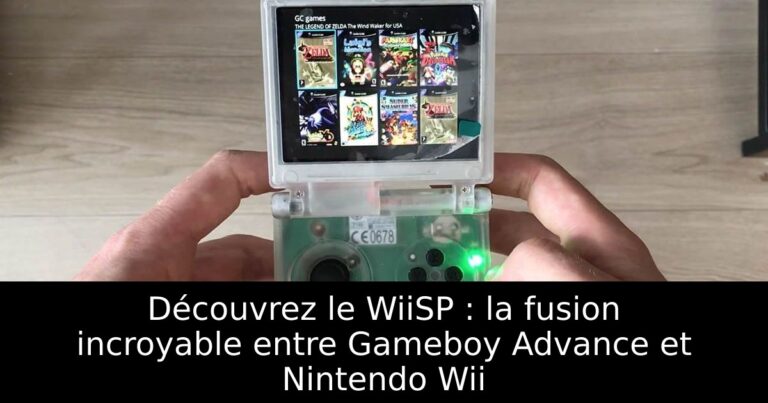 Découvrez le WiiSP : la fusion incroyable entre Gameboy Advance et Nintendo Wii