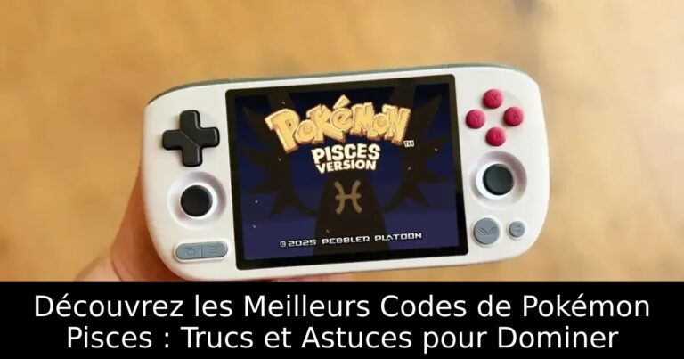 Découvrez les Meilleurs Codes de Pokémon Pisces : Trucs et Astuces pour Dominer