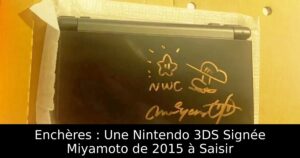 Enchères : Une Nintendo 3DS Signée Miyamoto de 2015 à Saisir