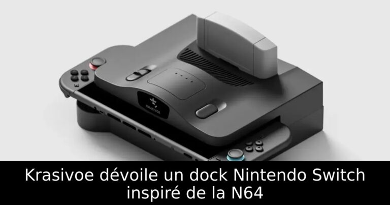 Krasivoe dévoile un dock Nintendo Switch inspiré de la N64