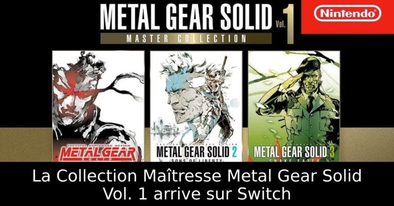 La Collection Maîtresse Metal Gear Solid Vol. 1 arrive sur Switch